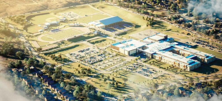 Architectural Design for Del Valle High School #2 Aerial
