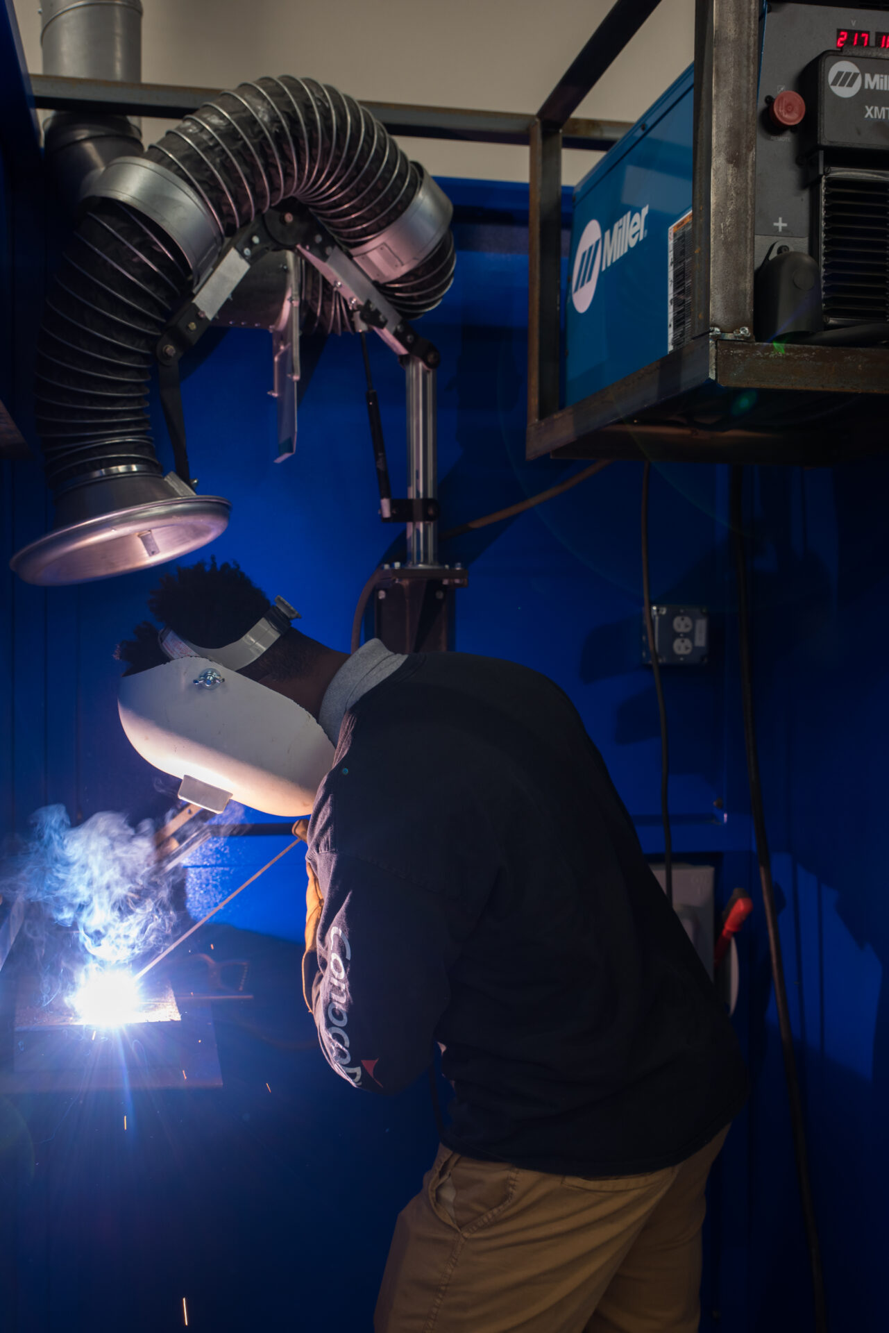 Welding Student at Southside High School