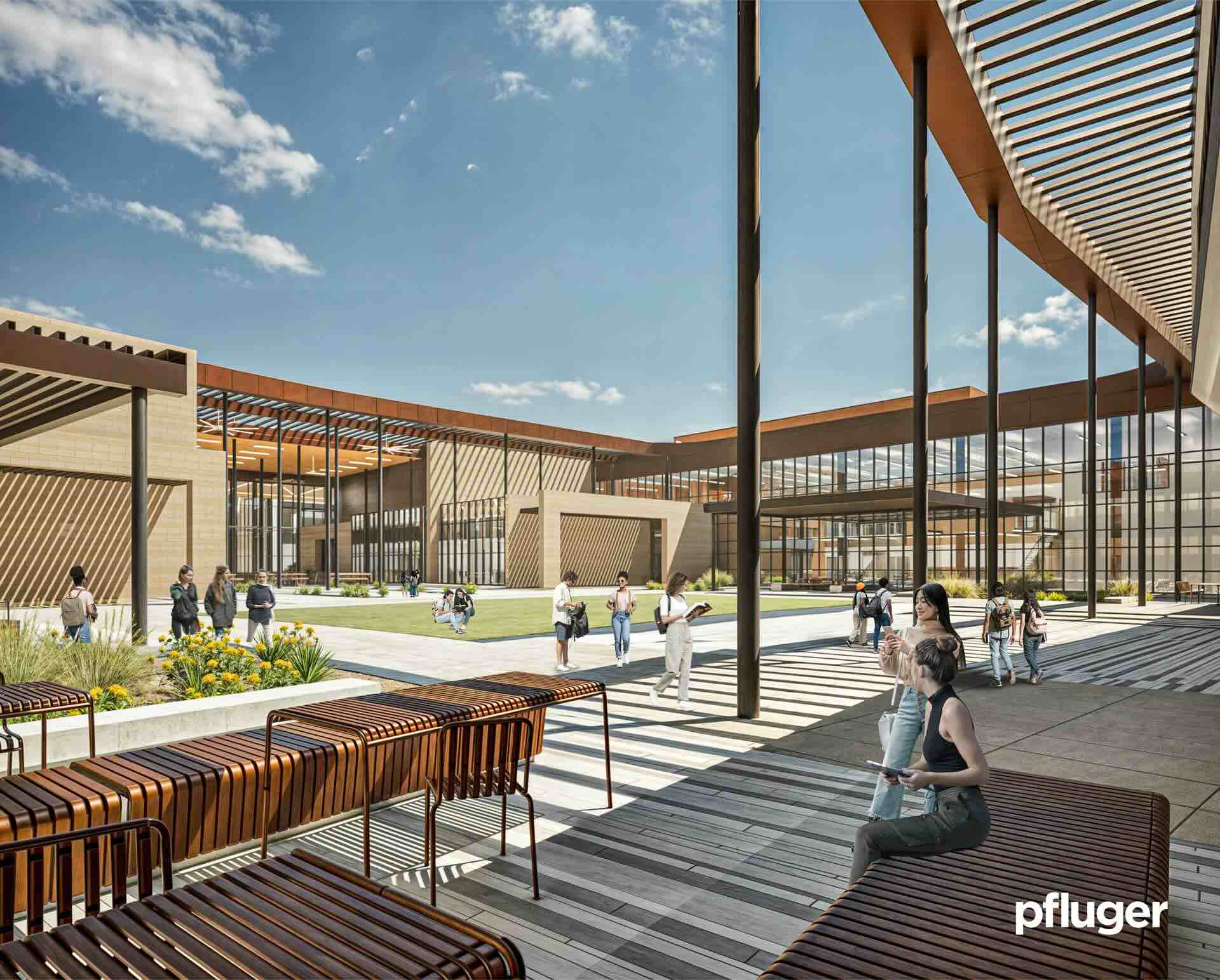 Middle High School Courtyard