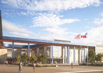 Rendering of Del Valle High School #2 Entrance