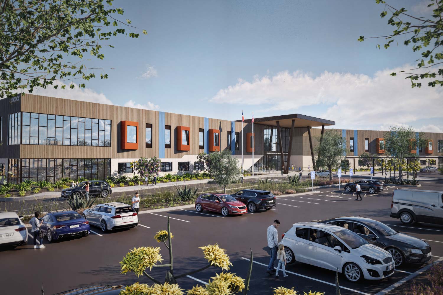 Davenport Elementary Exterior Rendering